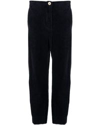 Ganni - Corduroy Tapered Trousers - Lyst