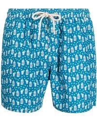 Mc2 Saint Barth - All-Over Graphic-Print Swim Shorts - Lyst