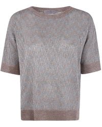 D.exterior - Zigzag-Pattern T-Shirt - Lyst