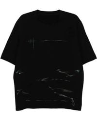 DEVOA - T-Shirt mit Pinselstrich-Verzierung - Lyst