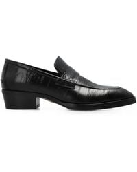 Jimmy Choo - Wilder Embossed Leather Loafers - Lyst