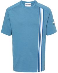 Moschino - Gestreiftes T-Shirt - Lyst