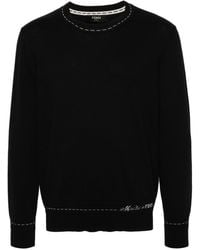 Fendi - Pullover mit Jacquard-Logo - Lyst
