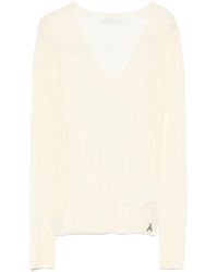 Patrizia Pepe - Fine-Knit V-Neck Sweater - Lyst