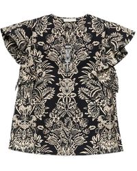 Ulla Johnson - Severine Bluse mit Blumenmuster - Lyst