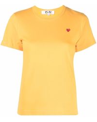 COMME DES GARÇONS PLAY - Camiseta con logo bordado - Lyst