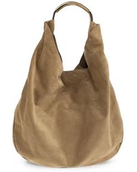 Moschino - Handle Me Suede Shoulder Bag - Lyst