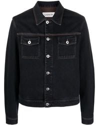 Lanvin - Button-fastening Denim Jacket - Lyst