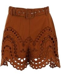 Charo Ruiz - Dune Broderie-Anglaise Shorts - Lyst