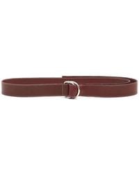 Ami Paris - Cinturón Supple De Piel Con Hebilla Doble De 35 Cm - Lyst