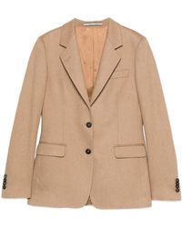 Tagliatore - Blazer Met Enkele Rij Knopen En Kameelhaar - Lyst