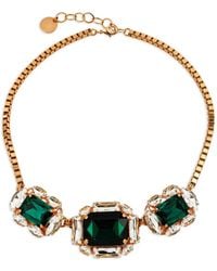 Anton Heunis - Crystal-Embellished Box-Chain Necklace - Lyst