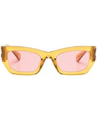 Miu Miu - Transparente Brille mit eckigem Gestell - Lyst