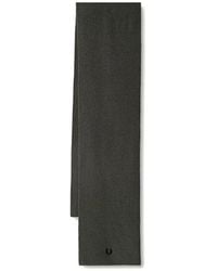 Fred Perry - Ribbed-Knit Logo-Embroidered Scarf - Lyst