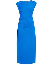 Proenza Schouler - Mimi Gathered-Sleeve Midi Dress - Lyst