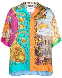 Moschino - Zijden Overhemd Met Print - Lyst