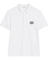 Valentino Garavani - Vlogo Signature Piqué Polo Shirt - Lyst