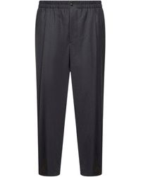 Giorgio Armani - Broek Met Elastische Taille En Geplooide Voorkant - Lyst