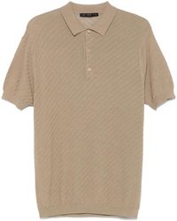 Low Brand - Interwoven Polo Shirt - Lyst
