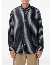 Carhartt - L/ Gowan Vertical-Stripe Long-Sleeve Shirt - Lyst