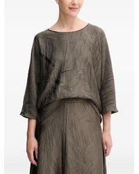 Joseph Ribkoff - Geometric-Pattern Pleated Top - Lyst