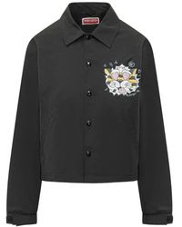 KENZO - Jacke mit grafischem Print - Lyst