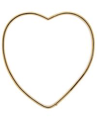 Yvonne Léon - 9kt Yellow Gold Heart Necklace - Lyst