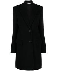 Stella McCartney - Manteau en laine à simple boutonnage - Lyst