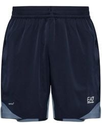 EA7 - Bermudas Con Logo Estampado - Lyst