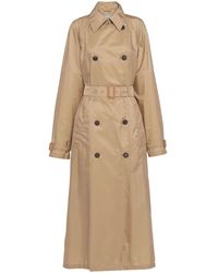 Prada - Trenchcoat Met Ceintuur - Lyst