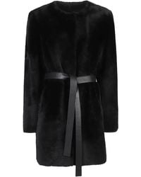 DESA NINETEENSEVENTYTWO - Belted Leather Coat - Lyst