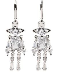 Vivienne Westwood - Issa Crystal-Embellished Orb Earrings - Lyst