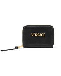 Versace - Tag Zip-Up Wallet - Lyst