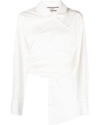 Elleme - Gathered-detail Long-sleeve Shirt - Lyst