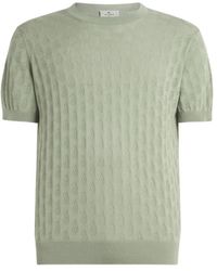 Etro - T-Shirt Met Paisley-Patroon - Lyst
