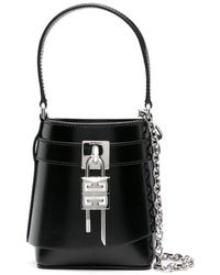 Givenchy - Shark Lock Leather Bucket Bag - Lyst