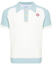 Casablanca - Colour-block Bouclé Polo Shirt - Lyst