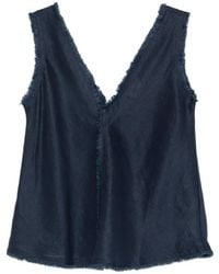 P.A.R.O.S.H. - Blouse À Col V Et Franges - Lyst