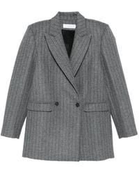 IRO - Pinstripe Double-Breasted Blazer - Lyst
