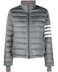 Thom Browne - 4-Bar Stripe-Intarsia Funnel-Neck Ski Jacket - Lyst