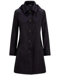 Ralph Lauren - Hooded Button-Up Coat - Lyst