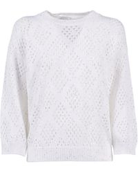 Peserico - Openwork Sweater - Lyst