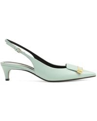 Sergio Rossi - Logo-Plaque Point-Toe Pumps - Lyst