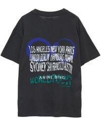 Anine Bing - The Walker Short-sleeve T-shirt - Lyst