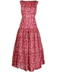 Rachel Gilbert - Poppy Printed Midi Dress - Lyst