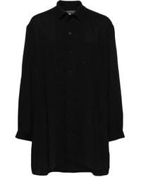 Yohji Yamamoto - Camisa a paneles con botones - Lyst