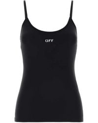 Off-White c/o Virgil Abloh - Off Stretch Nylon Tank Top - Lyst