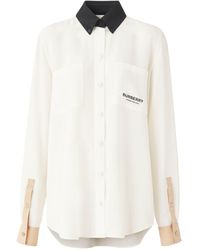 Burberry - Long-sleeve Button-fastening Shirt - Lyst
