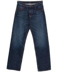 Etro - Logo-Patch Straight-Leg Jeans - Lyst