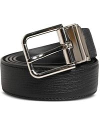 Dolce & Gabbana - Classic Leather Metal Buckle Belt Calf - Lyst